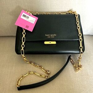 Brand NWT- Kate Spade Carlyle Medium Shoulder Handbag - black